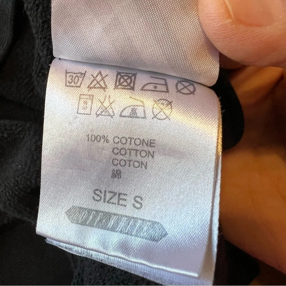 Off White Blue Collar Crewneck Sweater Virgil Abloh Streetwear Logo Small Black - Picture 11 of 13